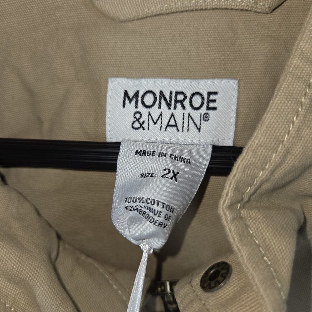 Vtg Monroe & Main Womens Jacket XXL Brown Button Style NWT Gorpcore Western West - Picture 7 of 12